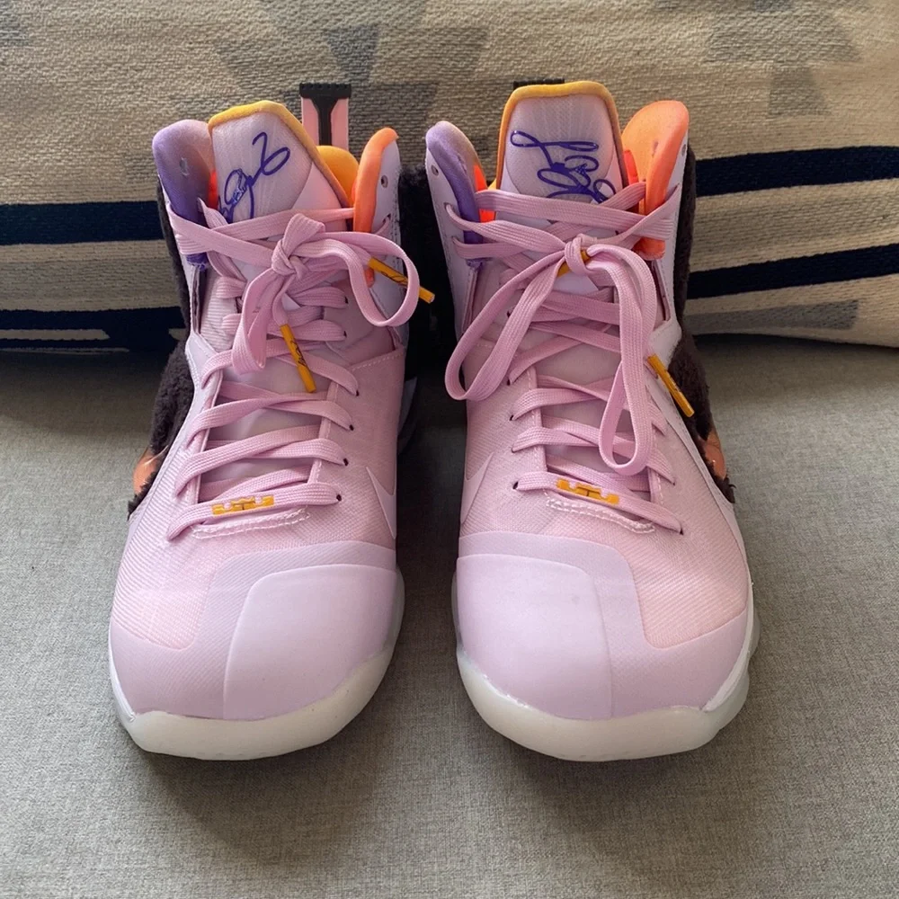 NIKE Lebron IX Regal pink multicolor NWT size 8.5 - Picture 5 of 14